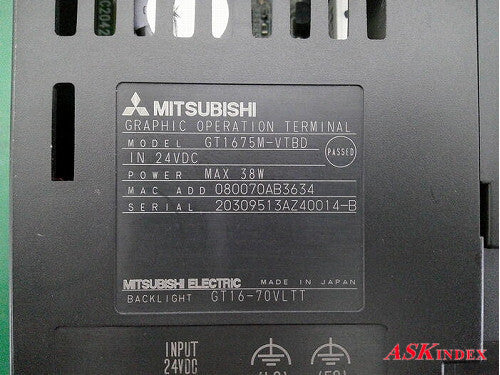 Mitsubishi Electric GT1675M-VTBD Touch Panel [r1185842282]