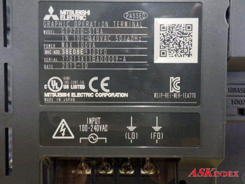 Mitsubishi Electric GT2710-STBA Touch Panel [d1198642728]