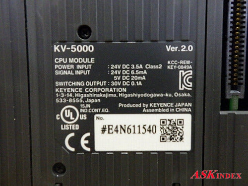 Keyence KV-5000 CPU Unit [j1207870995]
