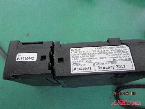 Keyence IG-028 CCD Digital Laser Sensor Head with Amplifier Unit IG-1000 (10m) [s1212608344]