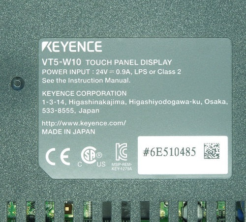 KEYENCE VT5-W10 Touch Panel [1208274542]