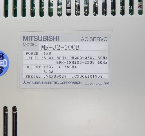 Mitsubishi Electric MR-J2-100B Servo Amplifier [n1054925264]