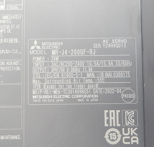Mitsubishi Electric MR-J4-200GF-RJ Servo Amplifier [e1134008594]