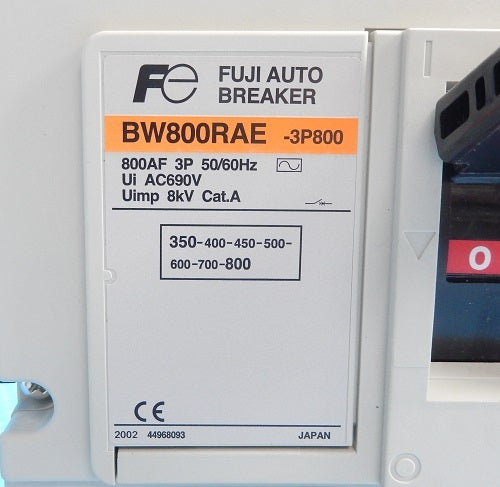 Fuji Electric BW800RAE-3P800 Back Breaker [e1189229833]