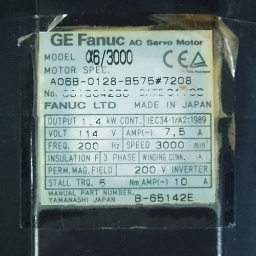 FANUC A06B-0128-B575 Servo Motor [j1054937020]