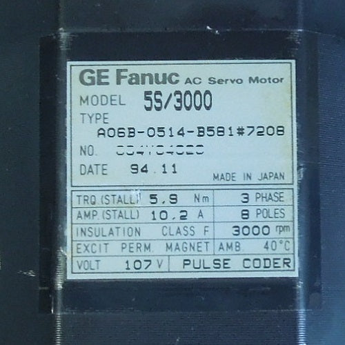 FANUC A06B-0514-B581 Servo Motor [s1054934605]