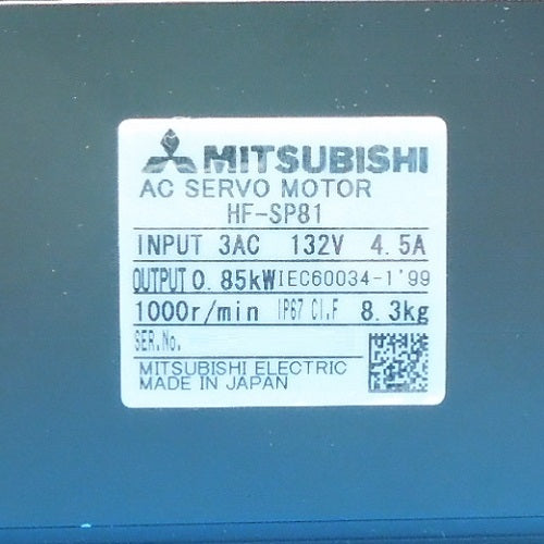 Mitsubishi Electric HF-SP81 Servo Motor 200V 0.85kW [e1087379732]