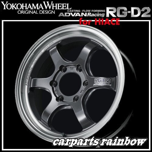 ★YOKOHAMA WHEEL ADVAN Racing RG-D2 for HIACE/Hiace 16×6.5J 6/139.7 +38★MGM/Racing Gun Metallic★New price for 4★ [j1163329504]