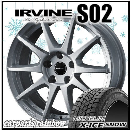 Michelin X-ICE SNOW 175/65R15 Tire Set - IRVINE S02 15x6.0J Wheels - Silver - 4 Pieces for ALFA ROMEO Mito [p1202981051]