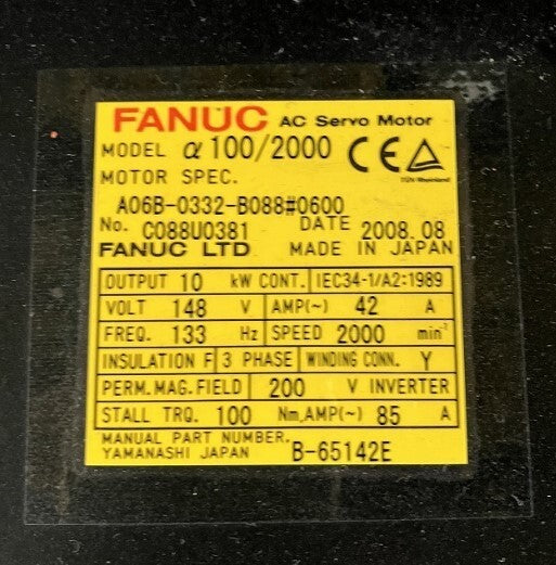 FANUC A06B-0332-B088 Servo Motor [1146754561]