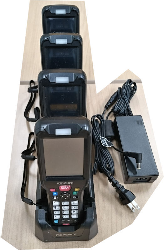 Keyence BT-W250 Handheld Terminal 4 Units with Charging Unit [g1246626866]
