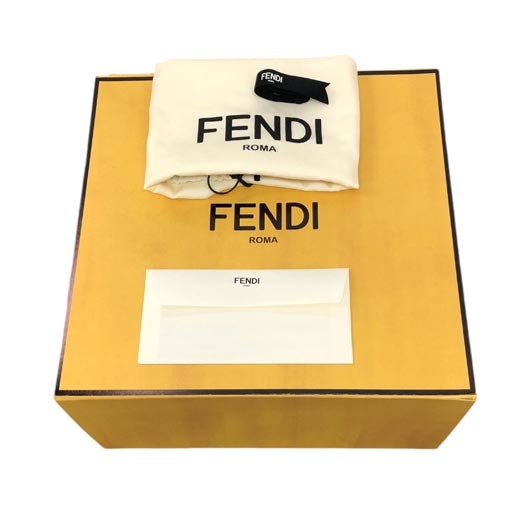 Fendi Peekaboo X-Lite Small Shoulder Bag Leather Greige [c1247827548]