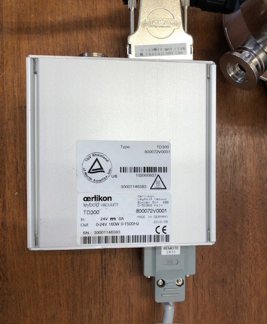 Oerlikon Leybold Turbovac TW 70H Turbo Molecular Pump Turbo Drive 300 TD300 Mass Spectrometer [m1208169663]