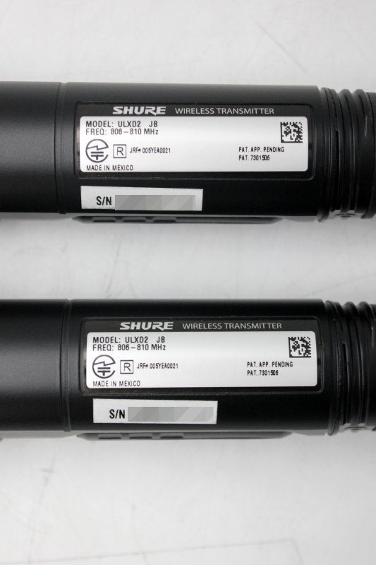 SHURE ULXD2 JB Handheld Transmitter 2 Units [n1247707482]