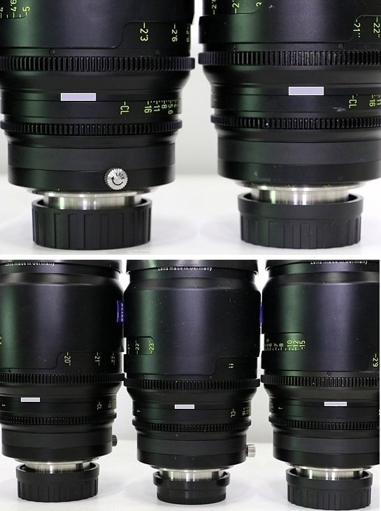 ZEISS DigiPrime Single Focus Cinema Lens Set of 5 5mm 7mm 14mm 20mm 40mm [1193739665]
