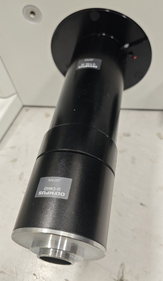 Olympus IX71S1F Inverted Fluorescence Microscope with U-MWIG2 U-MNIBA2 U-MNU2 Fluorescence Cubes and TH4-100 Light Source [w1245537638]