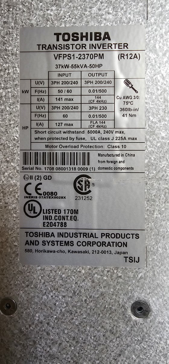 TOSHIBA Inverter [s1109230444]