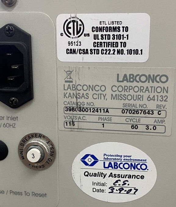 Labconco Biosafety Cabinet H94 W91 D75cm [r1184534436]