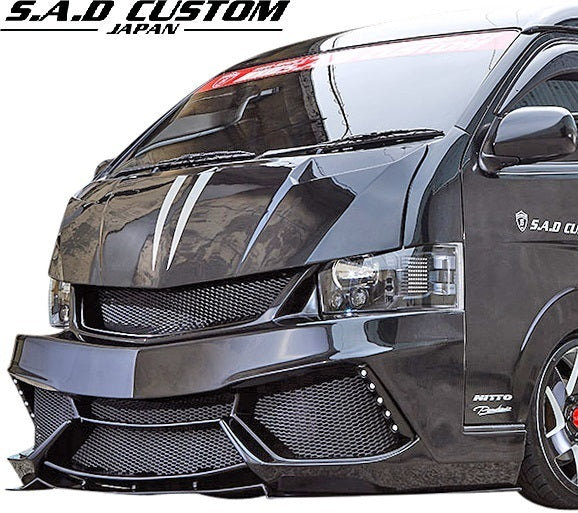 [M’s] Type 4 200 Hiace (Wide) S.A.D CUSTOM JAPAN STINGER Face Kit / FRP Unpainted HIACE WIDE Aero Parts Stinger [1050143114]