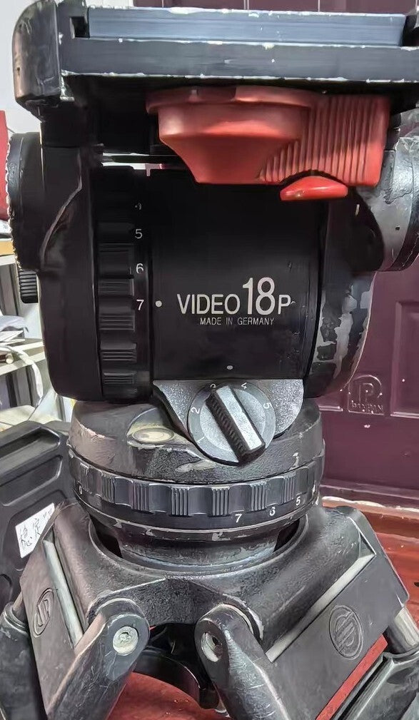 Sachtler Video 18P Fluid Head 100mm with Carbon Tripod and Pan Bar [q1238706758]