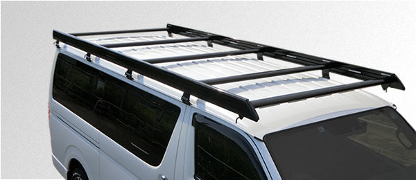 VECTER CRAFT Roof Carrier 2021 Standard Roof Frame Black Toyota Hiace HIACE R-H-B [x1186756638]