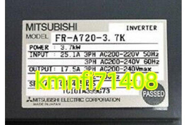 Mitsubishi Electric FR-A720-3.7K Inverter [n1208806861]