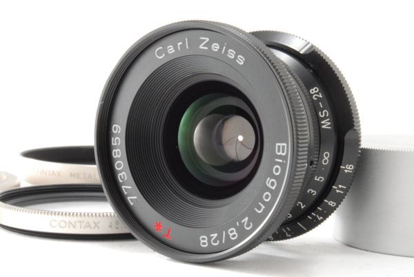 CONTAX Carl Zeiss G Biogon 28mm f/2.8 T* Lens MS-28 9695 [r1205160500]