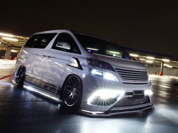 AVANZARE Vellfire Aero 2-Piece Set Front Bumper Spoiler & Under Diffuser Premium Edition [h197127800]