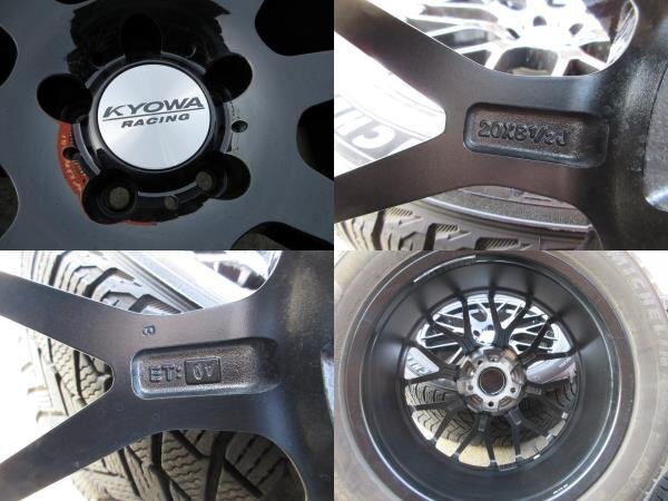 KYOWA Racing PCD114.3 Mesh 8.5j/+40 Wheels 255/55R20 Michelin X-ICE SNOW SUV Tires [1131158935]
