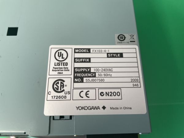 Yokogawa FX103-4-1 Paperless Recorder [o1135615193]