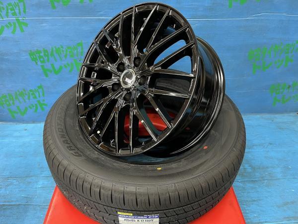 RAV4 CX-5 Harrier 225/65R17 New Summer Tire Aluminum Set of 4 Price [Free Shipping] Summer Tire Grand Trek PT5 + Aluminum VENES FS01 GBK Sho [s1169768609]