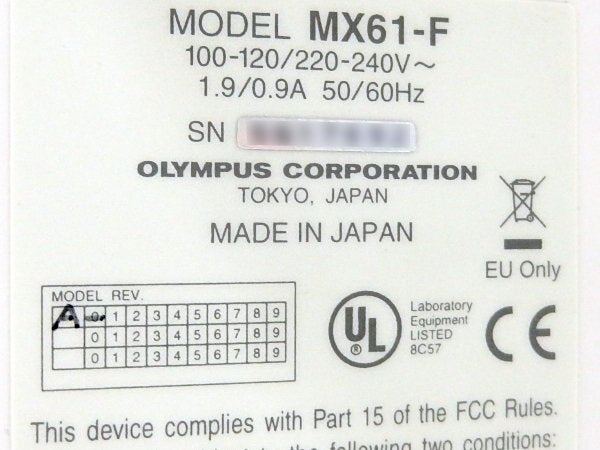 Olympus MX61-F Microscope Semiconductor Inspection Microscope [j1195296025]