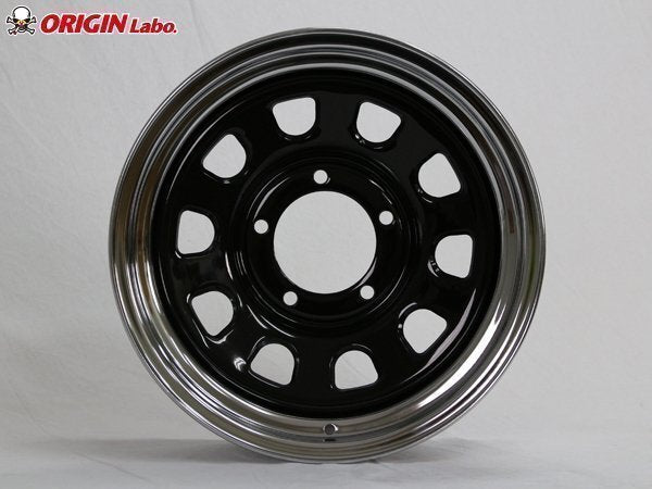 Jimny Iron Core 16x6.0J-20 Black/Chrome DUNLOP GRANDTREK MT2 LT235/85R16 White Letter Set of 4 [f1211581842]