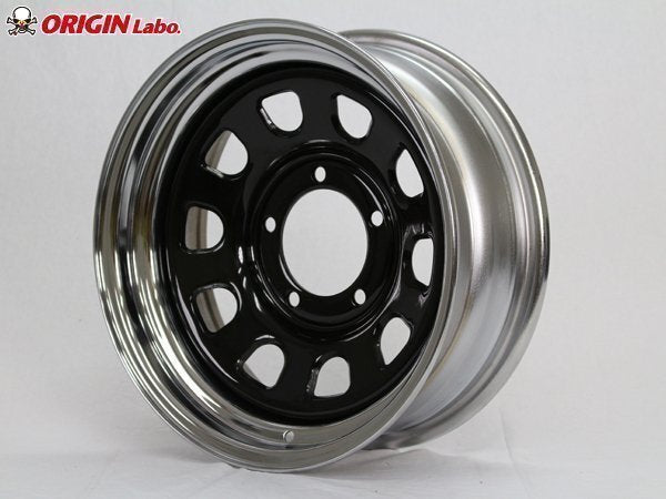 Jimny Iron Core 16x6.0J-20 Black/Chrome DUNLOP GRANDTREK MT2 LT235/85R16 White Letter Set of 4 [f1211581842]
