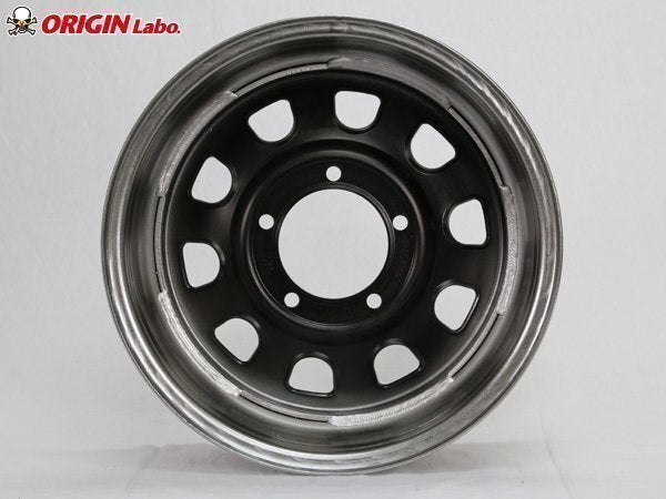 Jimny Iron Core 16x6.0J-20 Black/Chrome DUNLOP GRANDTREK MT2 LT235/85R16 White Letter Set of 4 [f1211581842]