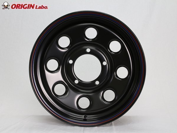 Matsudoya Teppachi 16 Inch x 6.0J+20 Black Wheels with DUNLOP GRANDTREK MT2 LT235/85R16 Tires for Jimny JB64 JB23 JA11 Series [p1211890059]
