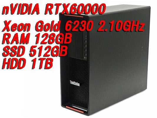 Lenovo ThinkStation P720 RTX6000 Workstation Xeon Gold 6230 2.10GHz 128GB RAM 512GB SSD 1TB HDD [w1212873742]