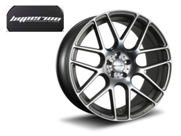 HYPERION CVM Diamond Cut Ash Gray 19 Inch Wheel 8.5x19 ET45 5/114.3 Crown Majesta Toyota [m1213036406]