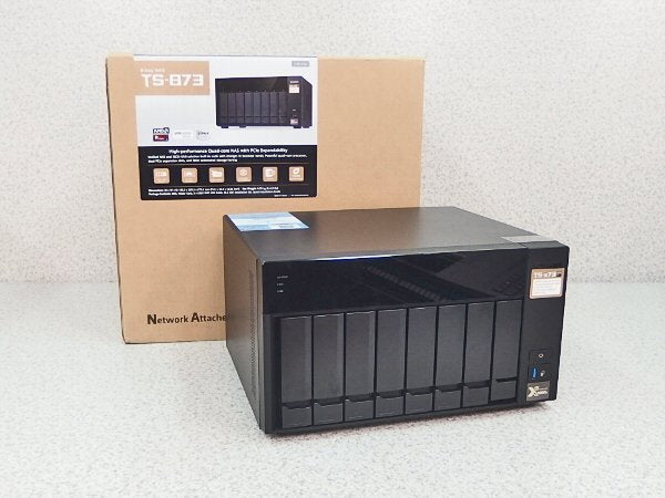 QNAP TS-873 NAS Tower 8TB HDD Storage [x1215101559]