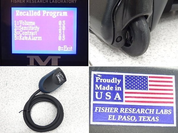 Fisher Labs M-scope Portable Metal Detector with Casters (as-is) [e1230471240]