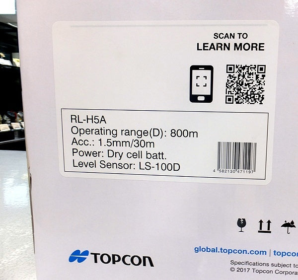 TOPCON RL-H5A Rotating Laser Digital Receiver [l1215670014]