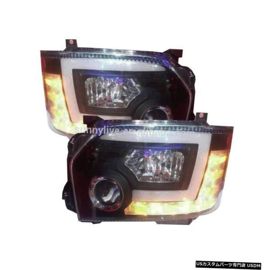 Import Car Parts 2014-2017 TY HIACE LED Headlight Black Housing [p866266898]