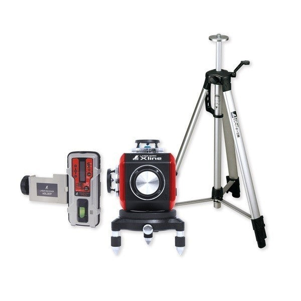 Shinwa Measurement 71617 Laser Robo X-Line Red Full Line Background Cloth Pendulum Magnetic Damper Light Receiver Tripod Set New 71607 [k1036308106]