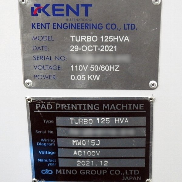 MINO KENT TURBO 125HVA Pad Printing Machine High-Speed Printing [g1166729051]