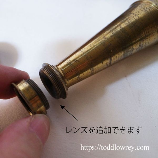 CARY-GOULD British Antique Assembled Microscope Brass in Wooden Box [c1197222741]