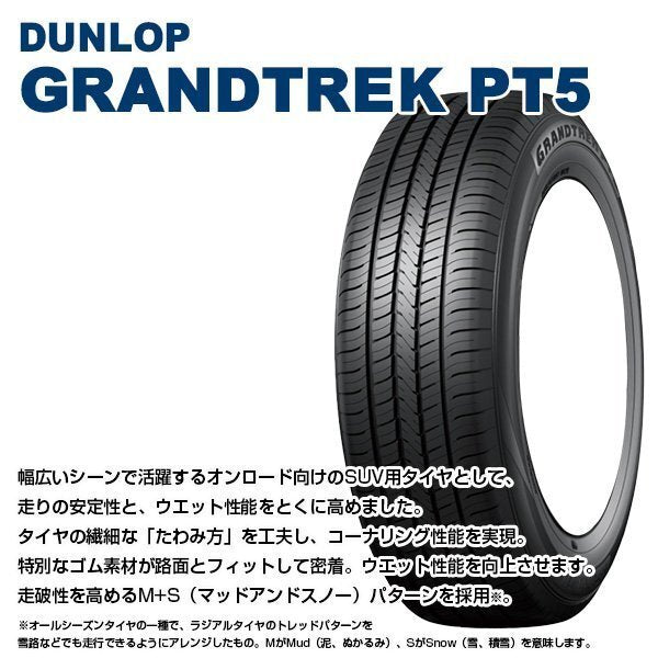 Matsudoya Second Son Iron Core 6.0J +20 Black Set of 4 DUNLOP GRANDTREK PT5 175/80R16 91S [p1211581935]