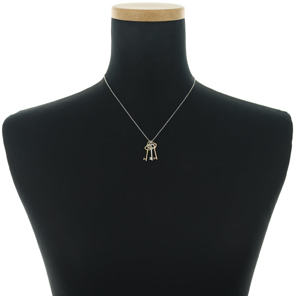 Tiffany & Co. Triple Key Necklace Three Color Silver 925/K18YG/PG 41cm [e1233897484]