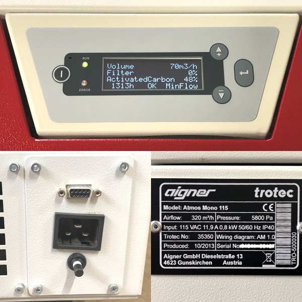 Trotec Speedy100 Atmos Mono115 Laser Engraving Machine with Dust and Odor Removal Unit [d1244875938]