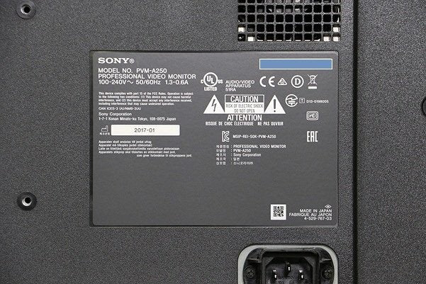 SONY PVM-A250 25-inch Commercial Organic EL Monitor [m1194531484]