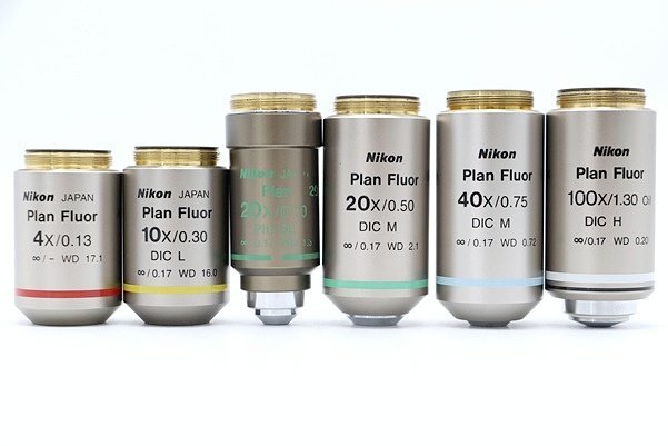 Nikon Eclipse E600 Microscope with 6 Objective Lenses [d1197037609]